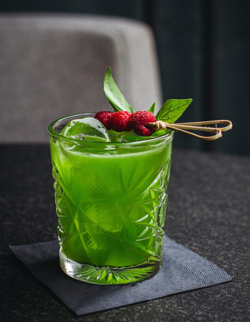 Electric Green Vodka Cocktail