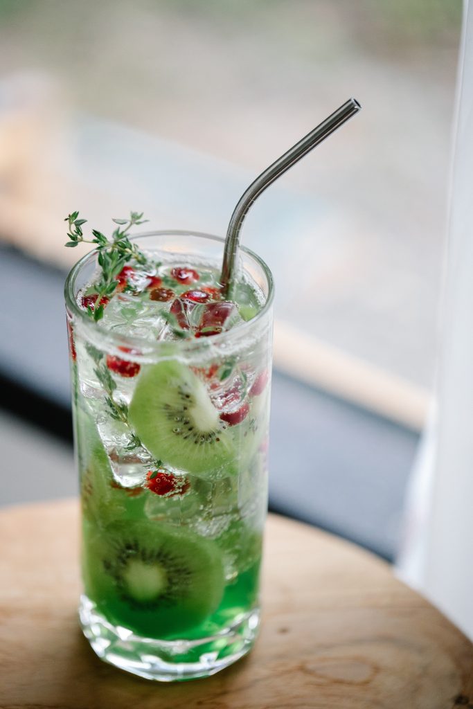 Mint vodka cocktail