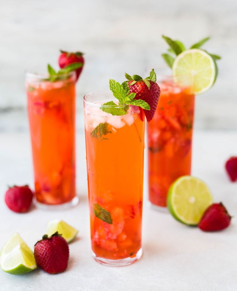 Strawberry Napoleon Vodka Spritzer