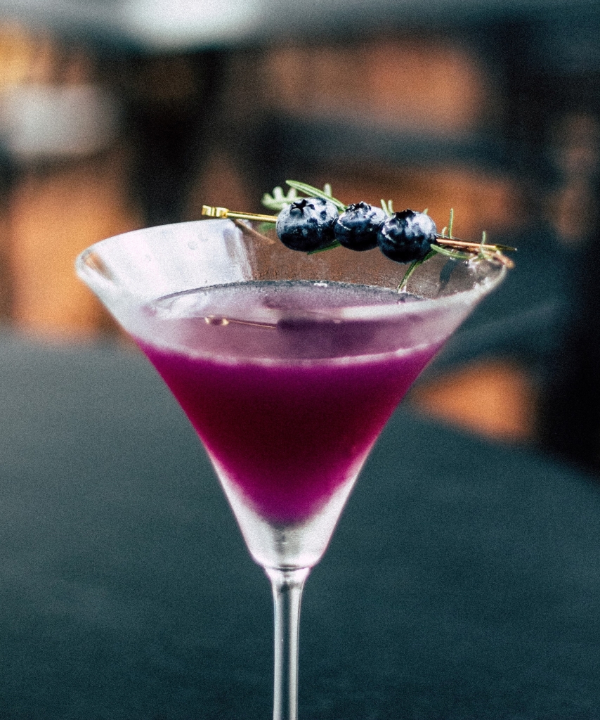 Blueberry Vodka Martini